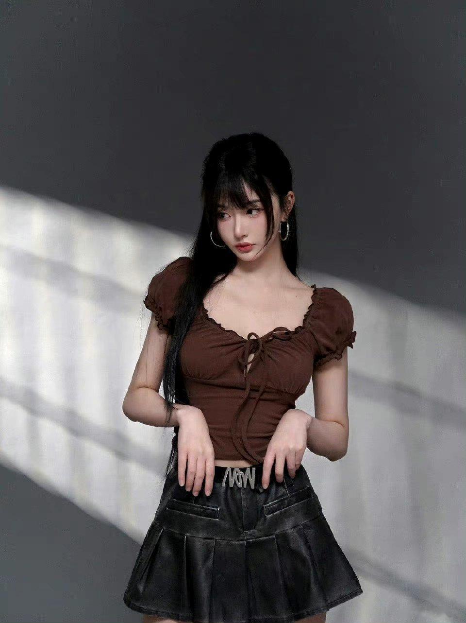 #孔雪儿美拉德穿搭#孔雪儿就是妥妥的气质型大美女，看到她这种美拉德风格，也太惊艳