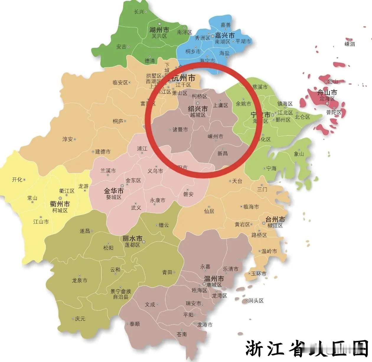 绍兴属于浙北吗？虽然浙江不像江苏那样分南北分得那么清晰，但浙北杭嘉湖也是客观存在