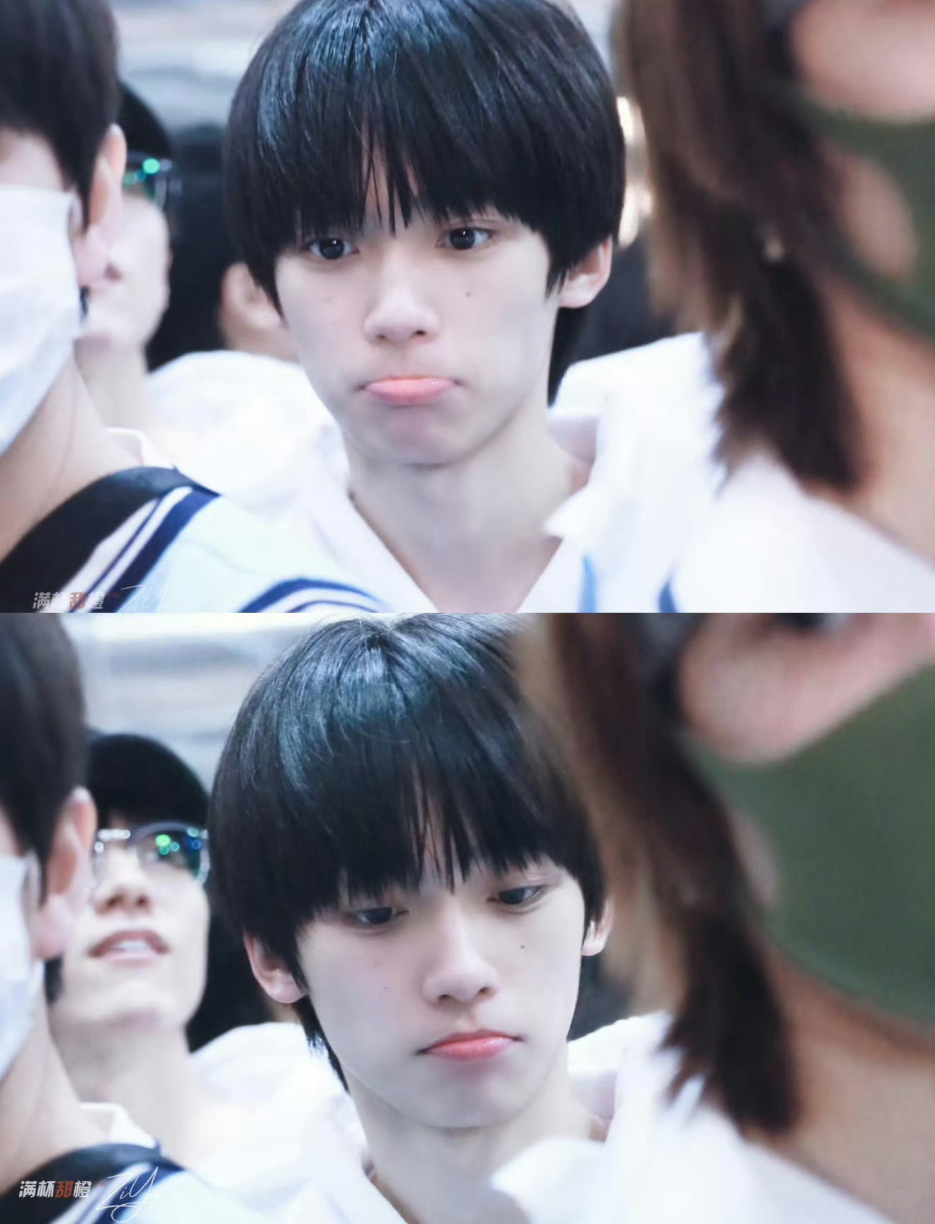 满杯甜橙 啥意思 新顶粉丝一举一动你们都要盯着啊 