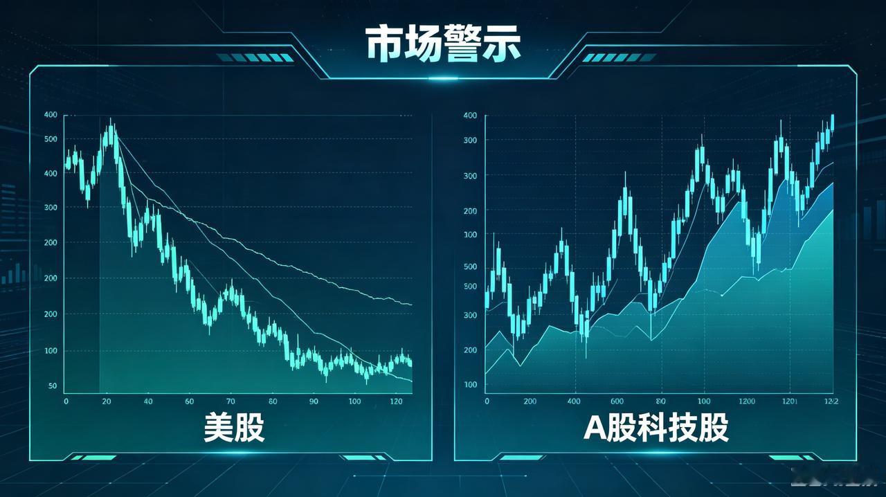 美股暴跌两万亿美元虹吸全球资金，A股高位科技股拥挤度触顶，下周谨防大幅回调（免责
