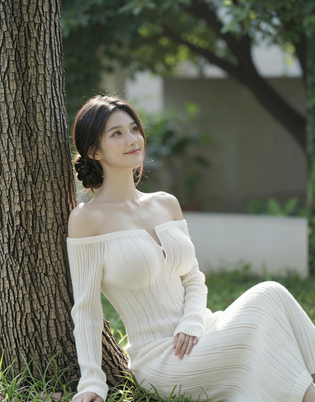 在树荫下享受宁静的午后时光🌳💃