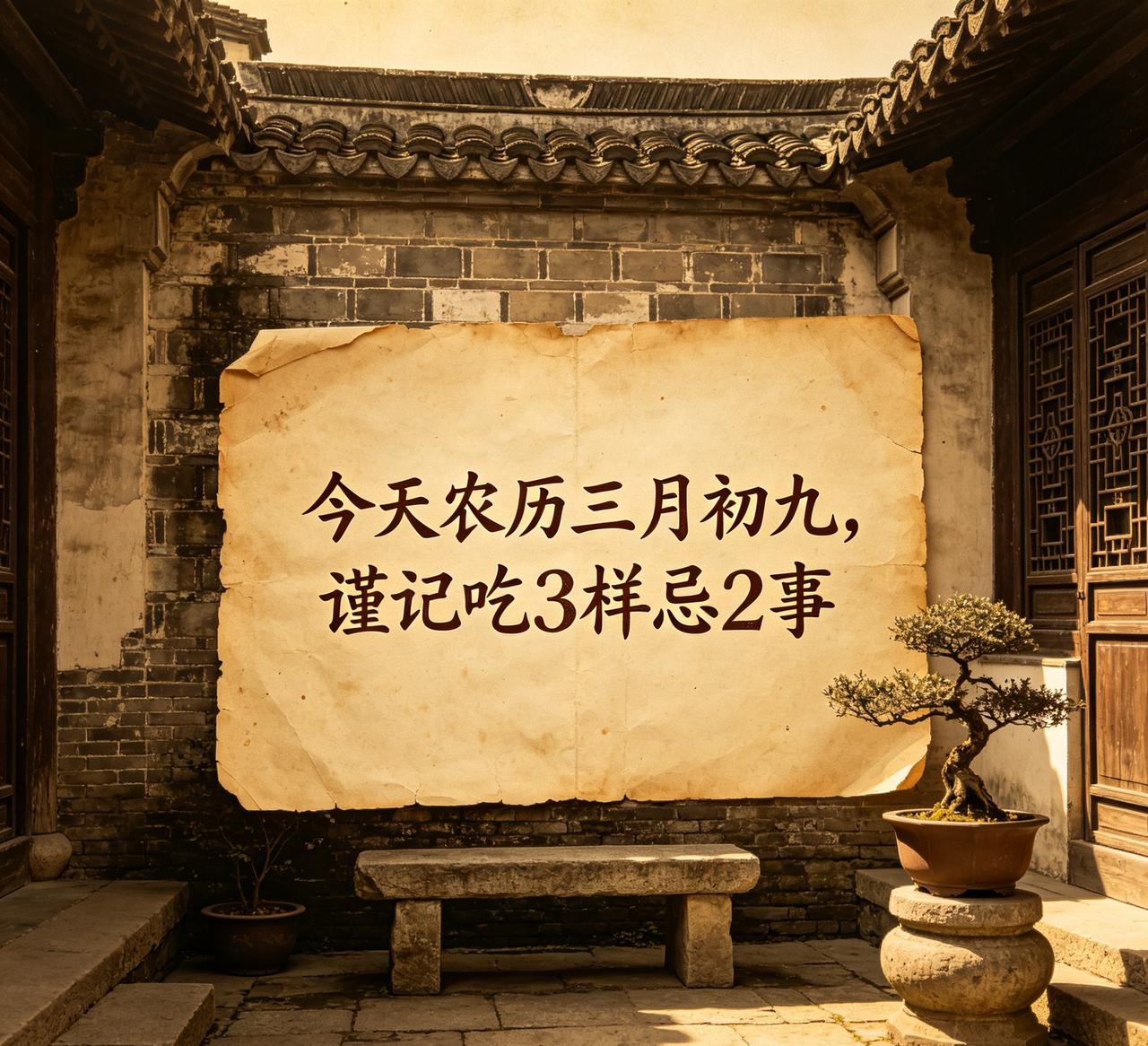 【4月25日恰逢三月初九，牢记吃3样做1事避1邪】

今天4月25日，农历三月初