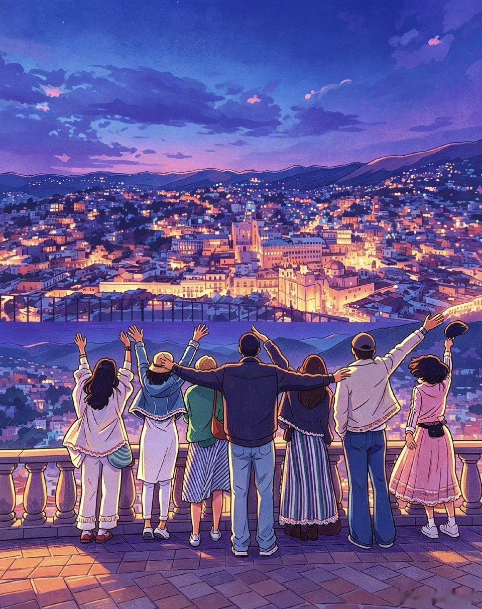 花少团最新合影 7月9日，花儿与少年8总导演李超在微博首次公开了花少团在墨西哥瓜