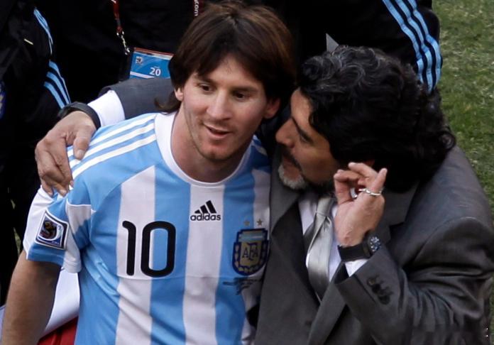 4月24日讯 近日，萨内蒂做客Viva el Futbol节目，他被问到了马拉多