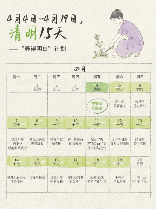清明|蕞洁净的15天，给身体做一次大扫除