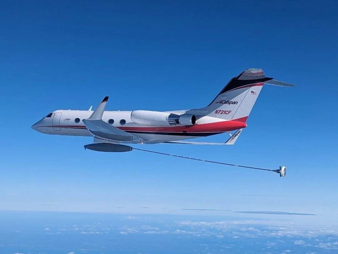 美国私人公司的湾流空中加油机 ​​​