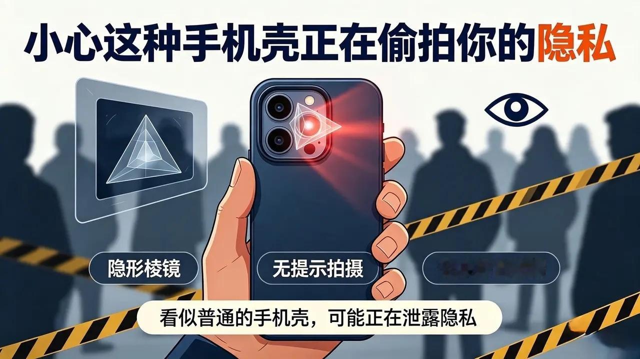 小心这种手机壳正在偷拍你的隐私手机壳居然还能偷拍，创新没有用在正道上，做这些产品