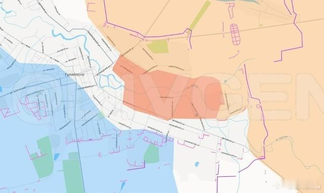 俄罗斯军队在扎波罗热州古力艾波利的进展 