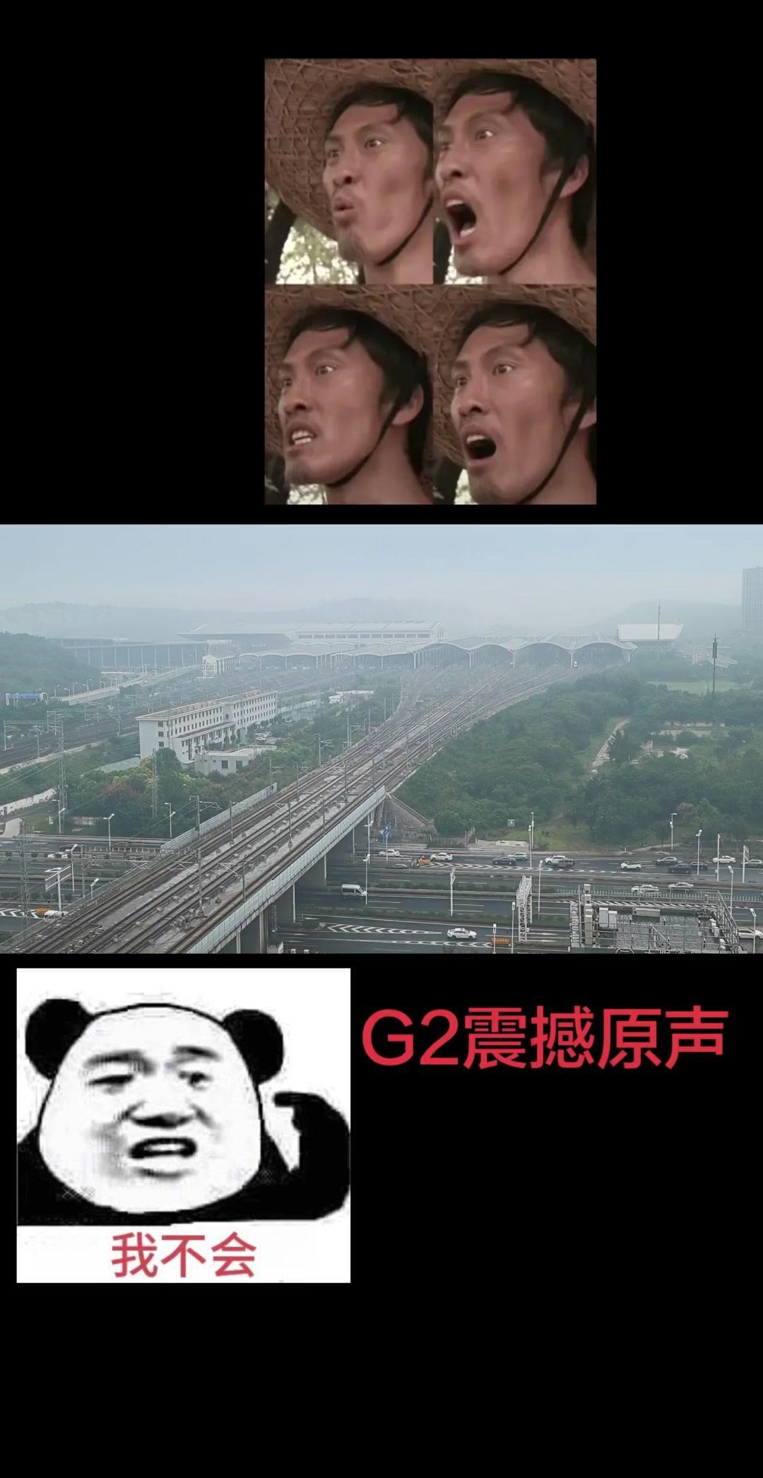 在高铁呼啸而过的瞬间，我被震撼到了！那速度简直快到模糊，白色车身如闪电般从眼前掠