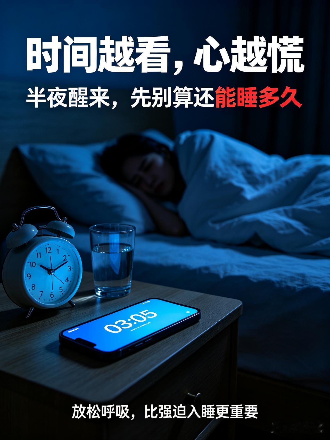 半夜醒来为啥千万别看手机和时间
 
不少人都有这样的经历，睡到半夜突然醒过来。迷