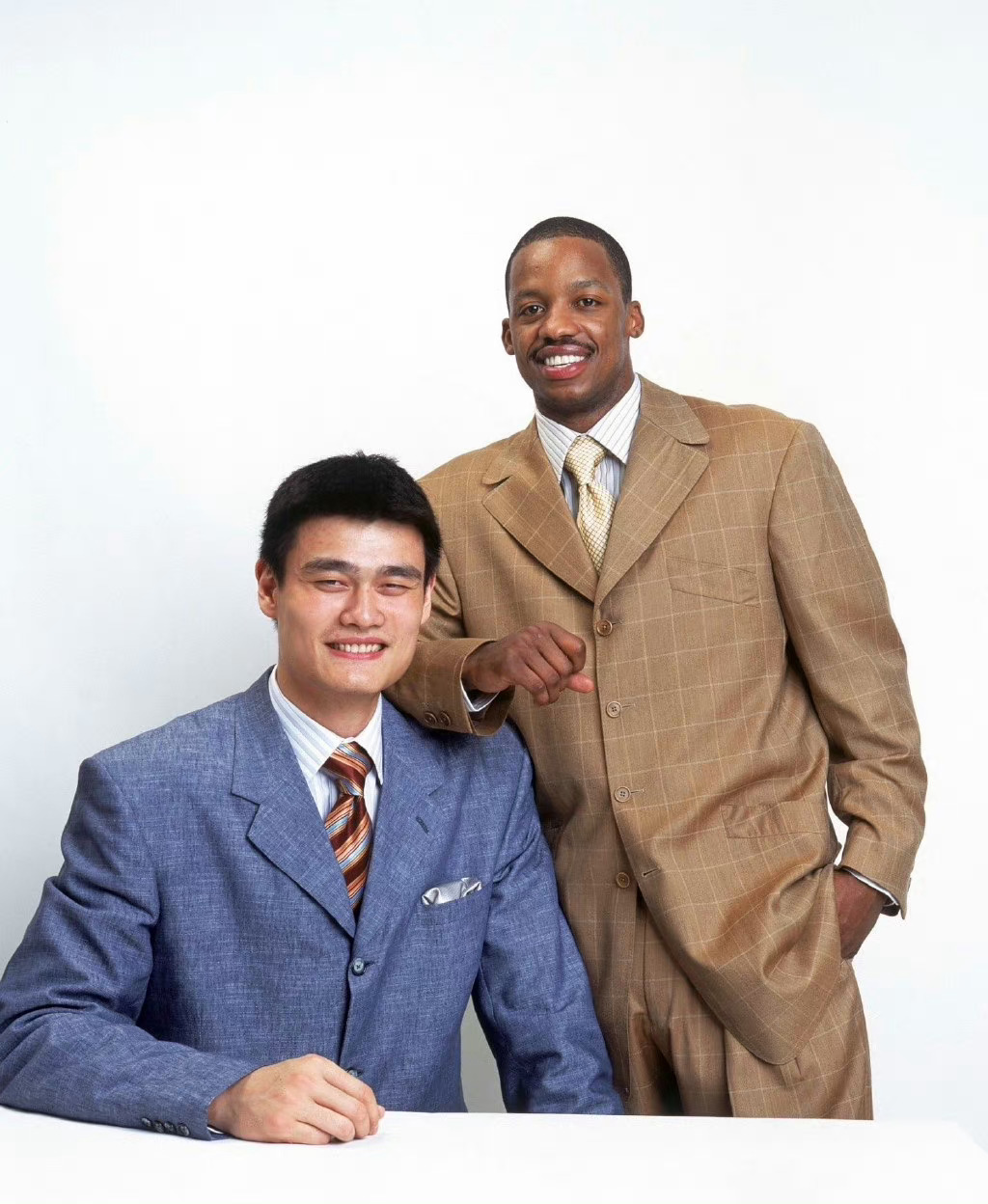 NBA老照片，姚明和弗老大！ ​​​