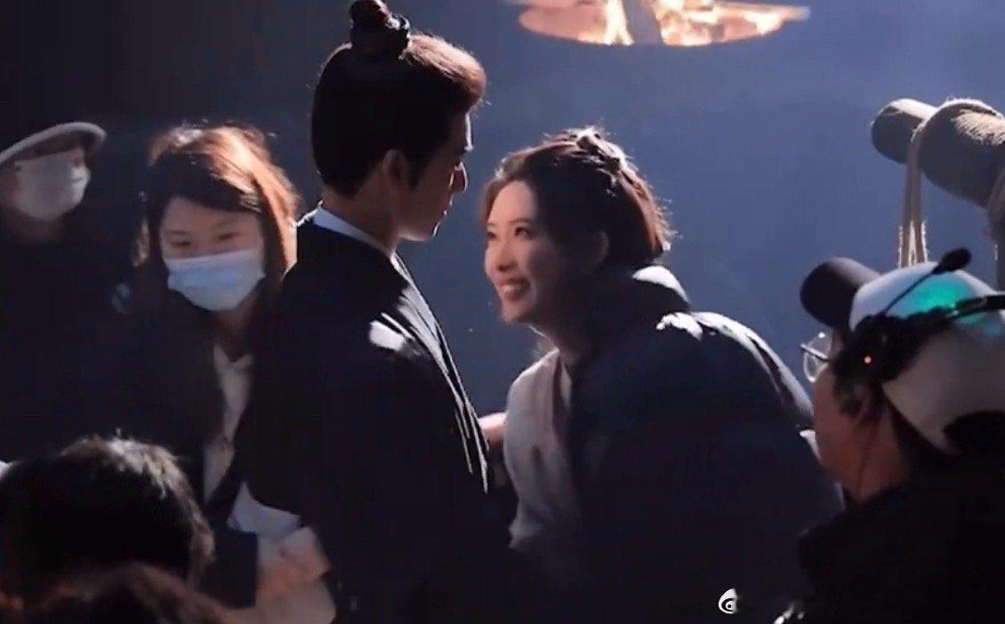 李昀锐孟子义 分不清是戏里还是戏外 两人合作的古装剧《尚公主》路透及互动，他们因