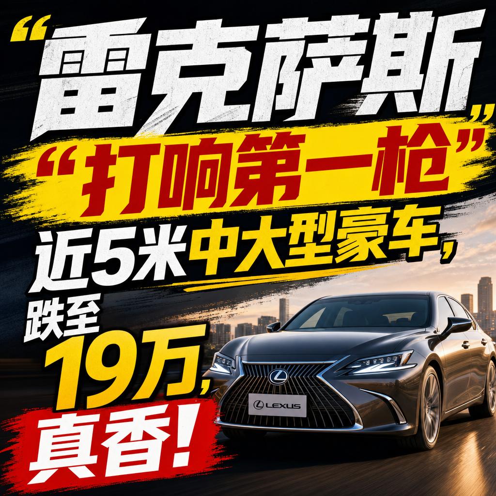 雷克萨斯ES下探19万成二线传统豪华祛魅标志
这周圈内最炸裂的新闻，莫过于雷克萨