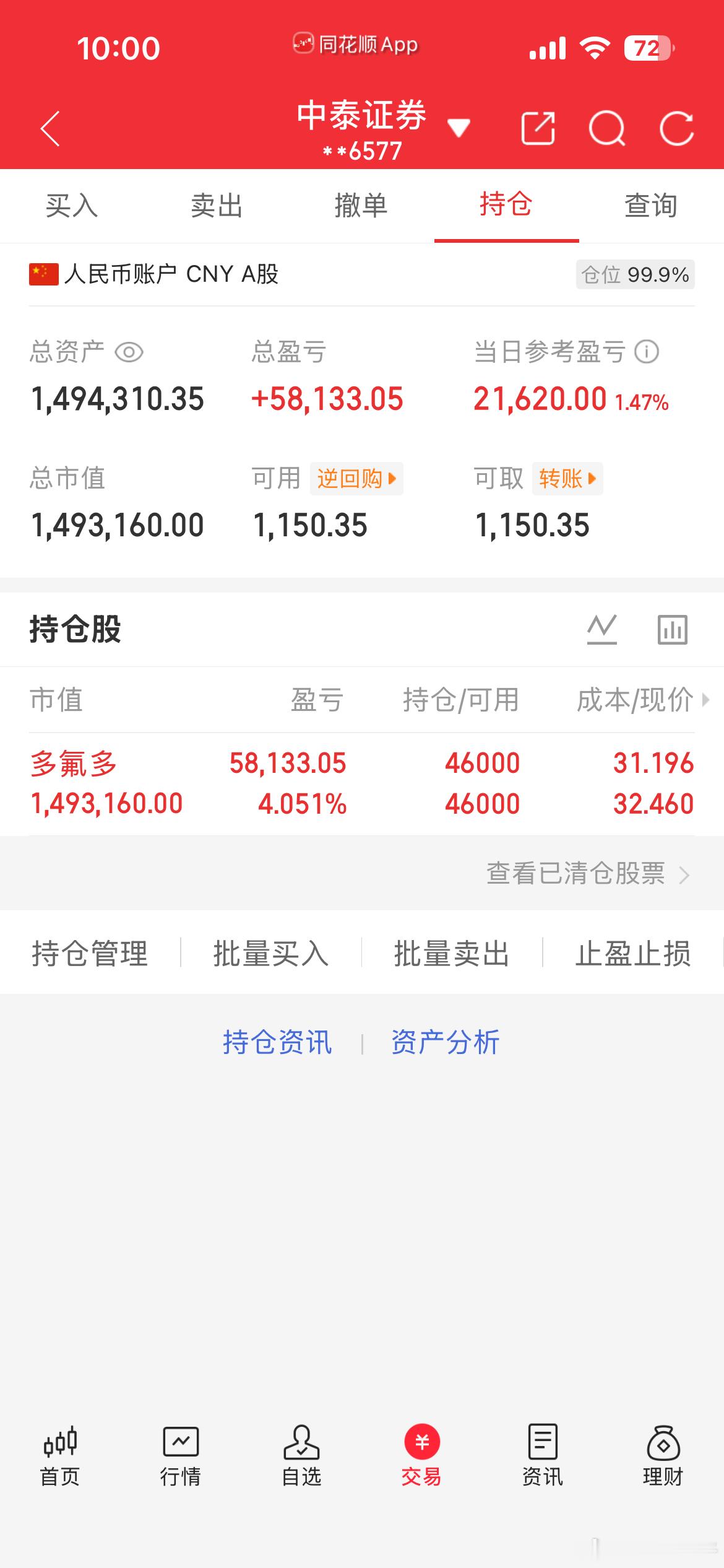 看好的方向坚定持有，多多安心守候。稳住筹码不轻易动摇，沉下心耐心持有，静待花开。
