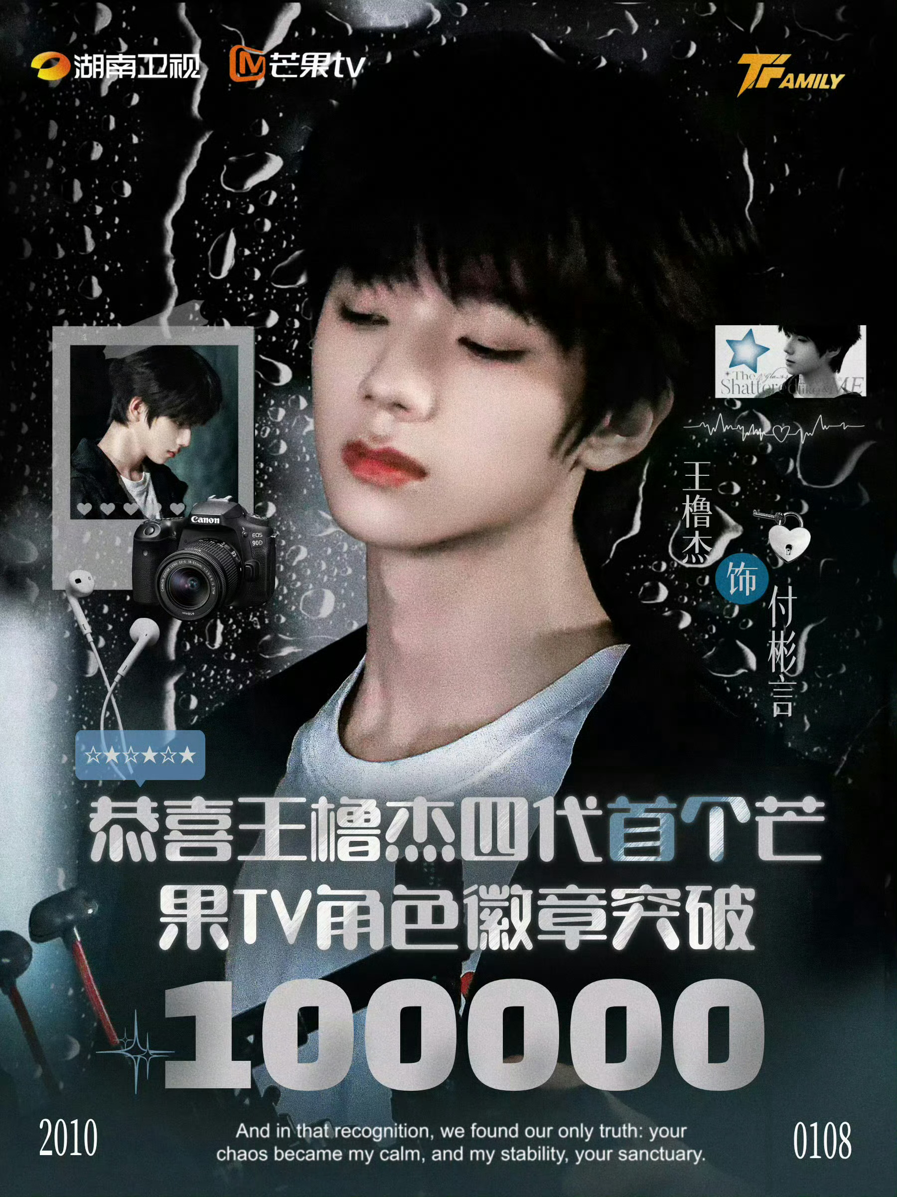 王橹杰芒果TV勋章破10万彩蛋语音🎧刚听完王橹杰破10万的彩蛋语音！这声线绝了