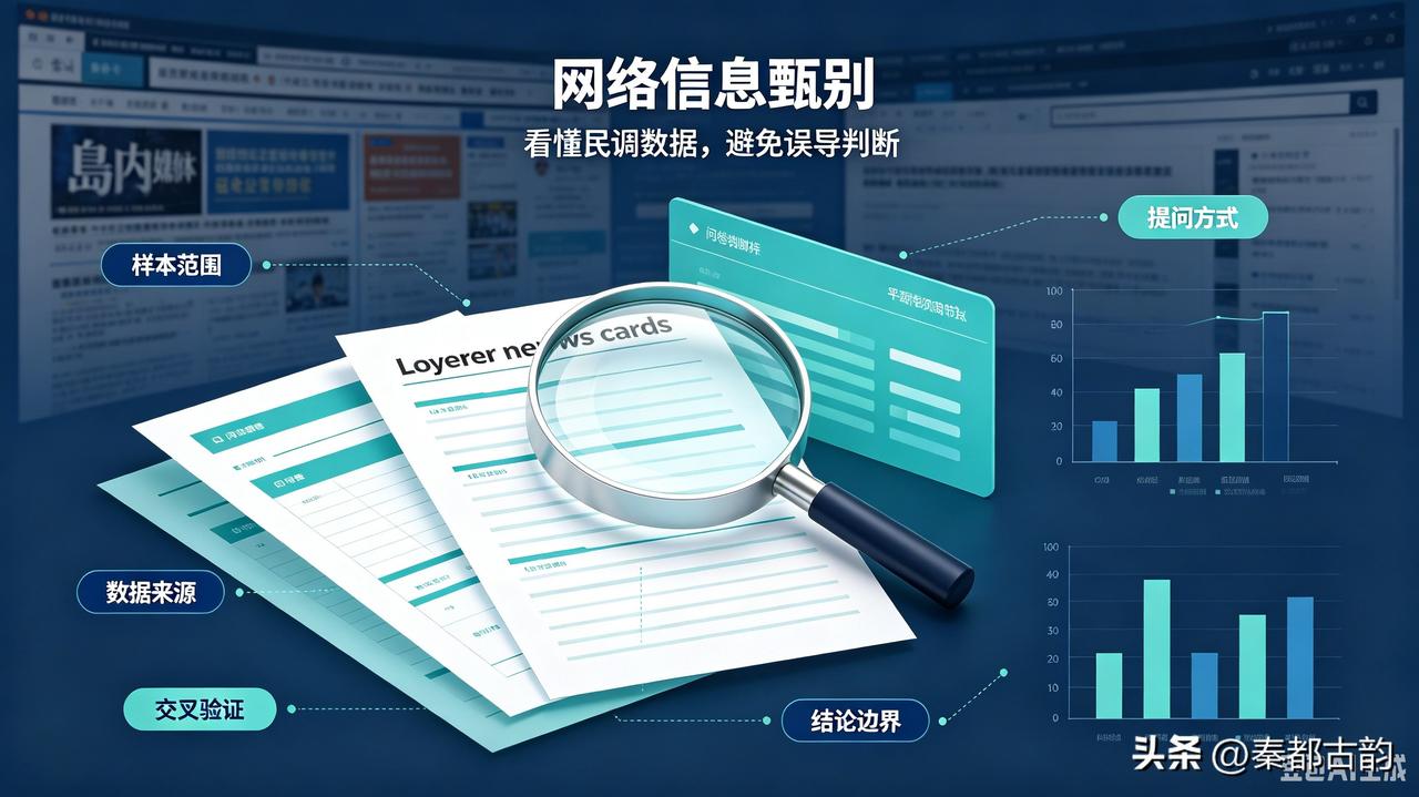 网传岛内政治人物好感榜单引热议，该类二次加工民调需理性甄别 看台海
 
近期网络