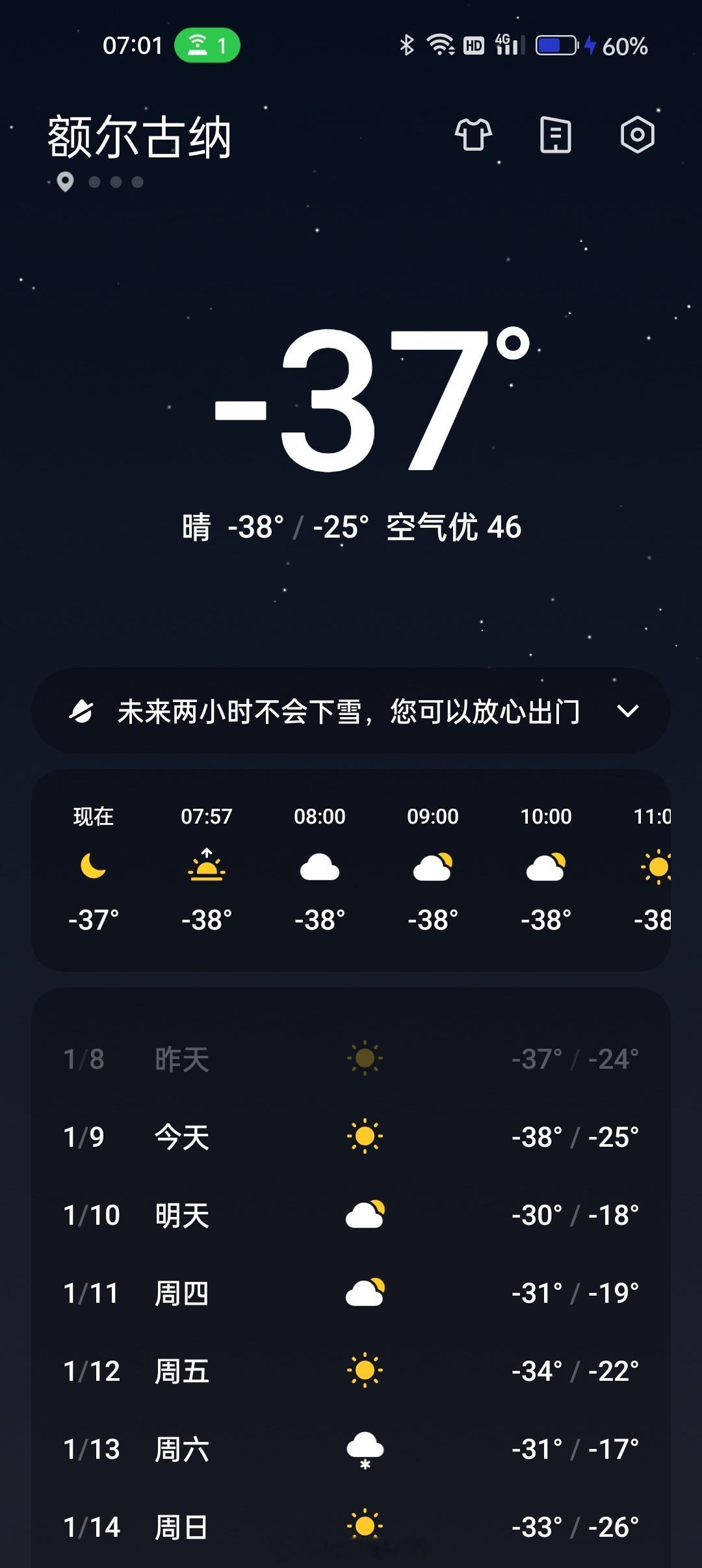 北方更冷还是南方更冷 长这么大，遇到最冷的地儿在恩和哈达，接近-40℃了，当时还