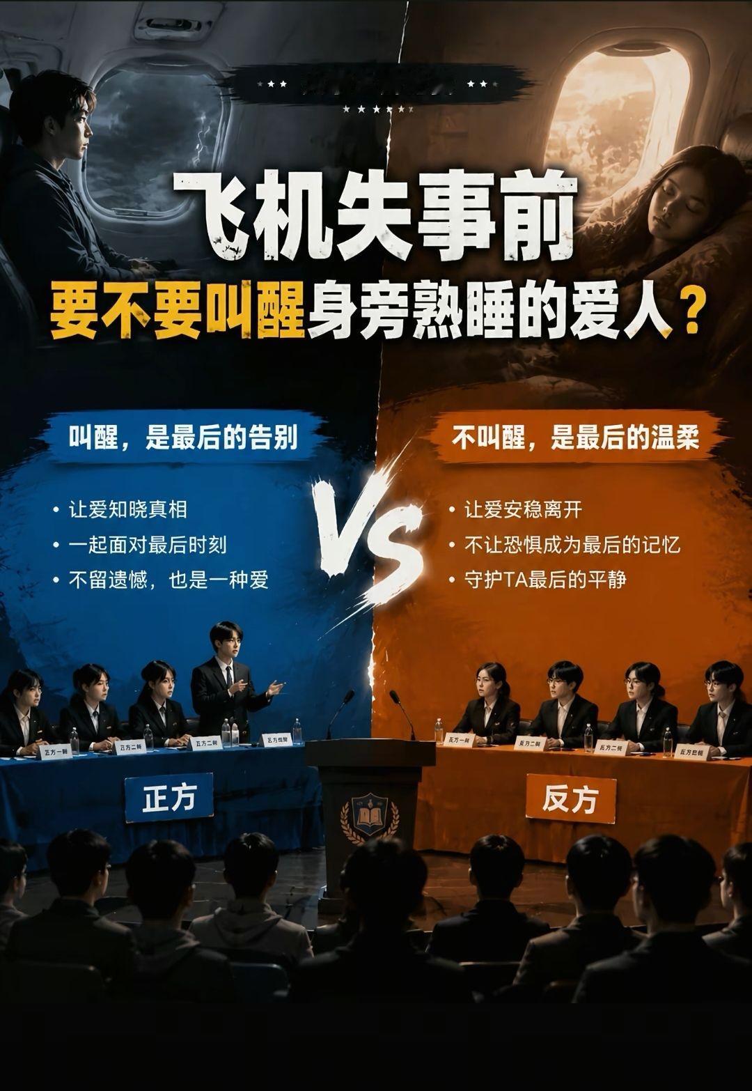 一边喊着“叫醒，是最后的告别”，说要一起面对、不留遗憾；一边又说着“不叫醒，是最