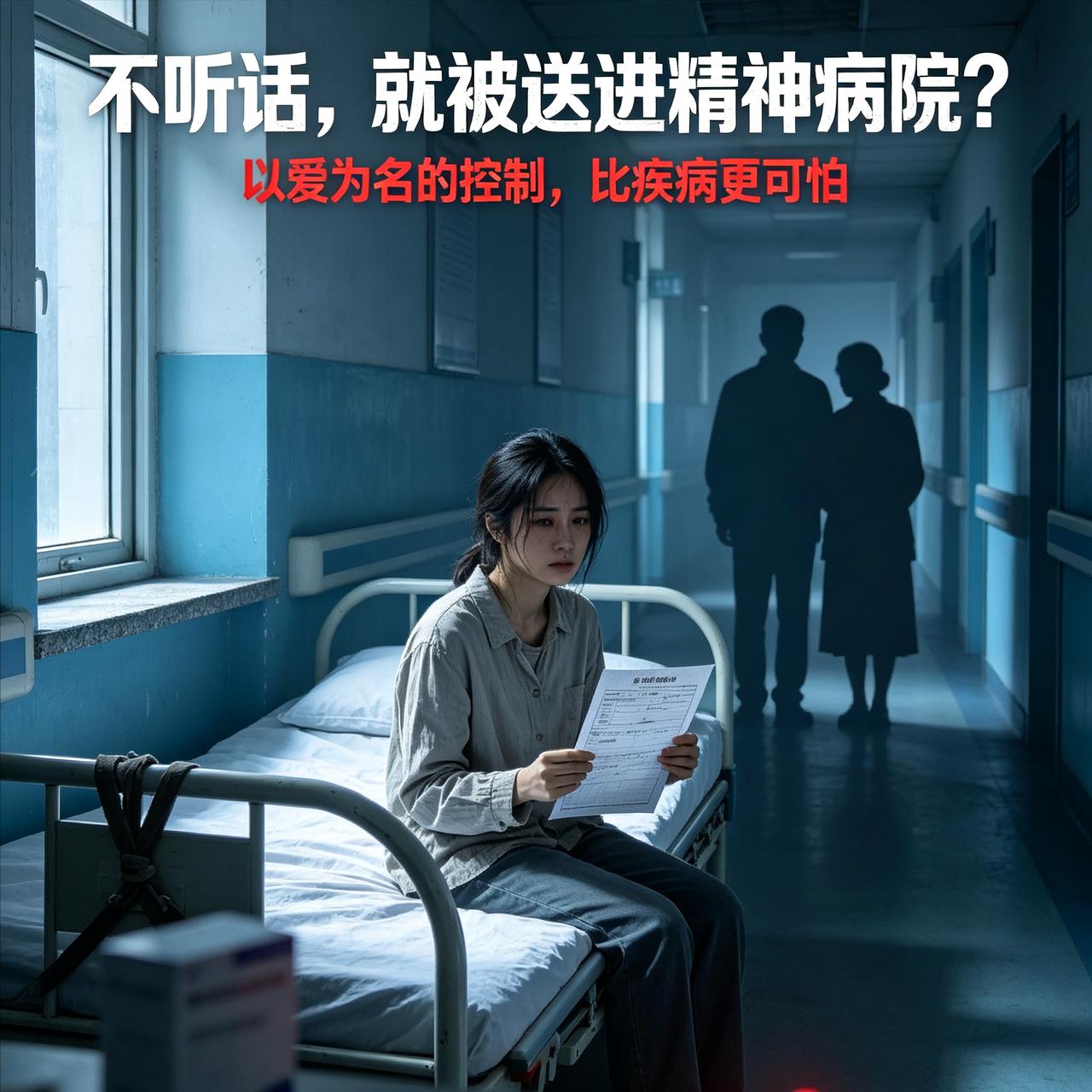 最窒息的亲情：不听话的成年人，就该被送进精神病院？
世上最可怕的囚禁，从来不是高