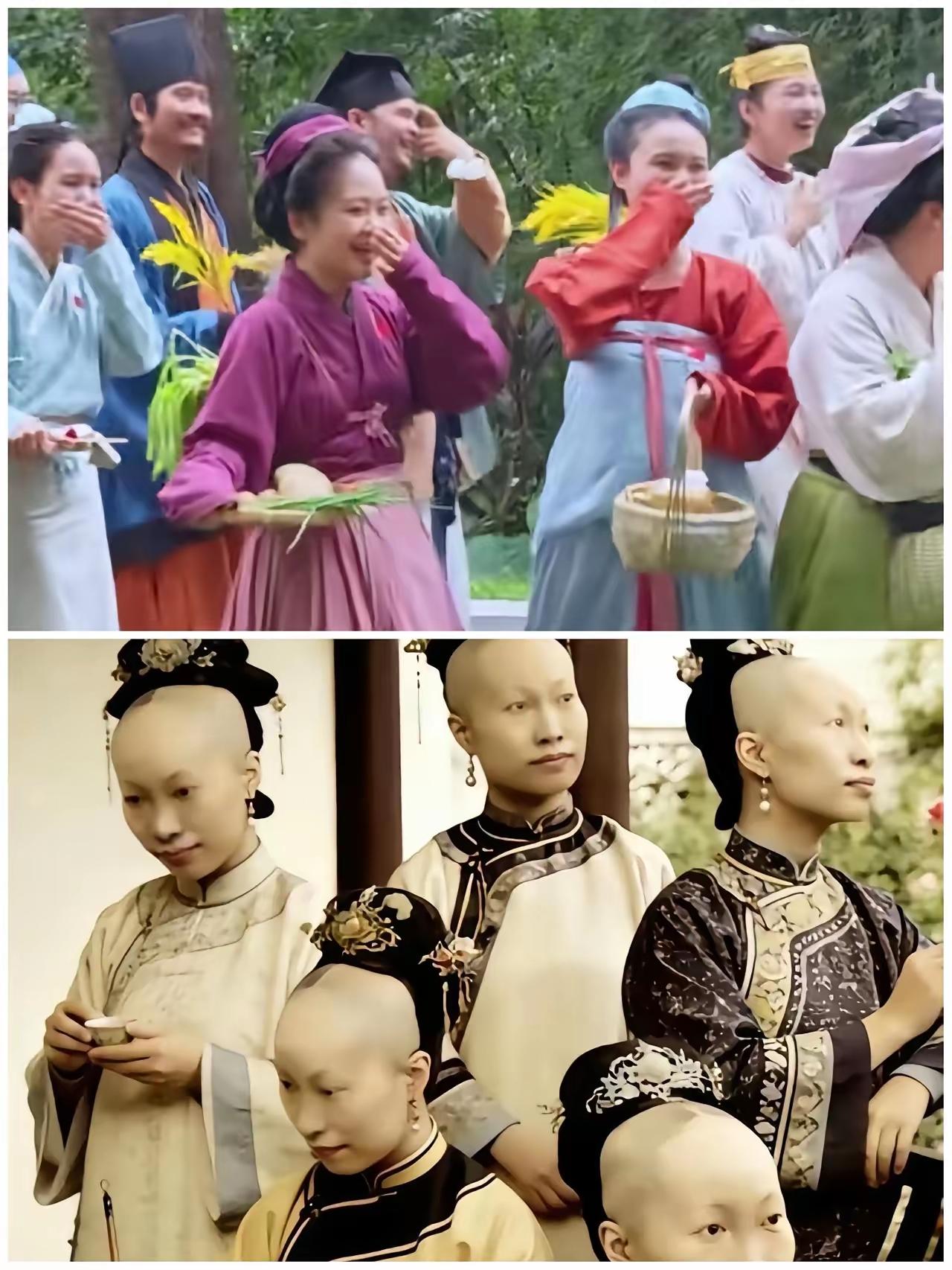 明清服饰与发型一对比，立马觉得满清的丑的要死，为啥会这样？
满清乃关外蛮夷，只知