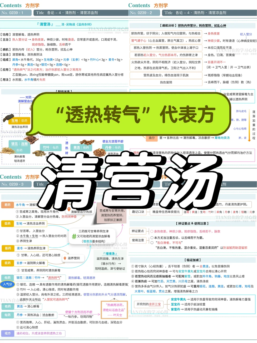 有灵魂的笔记第239篇｜方剂··清营汤