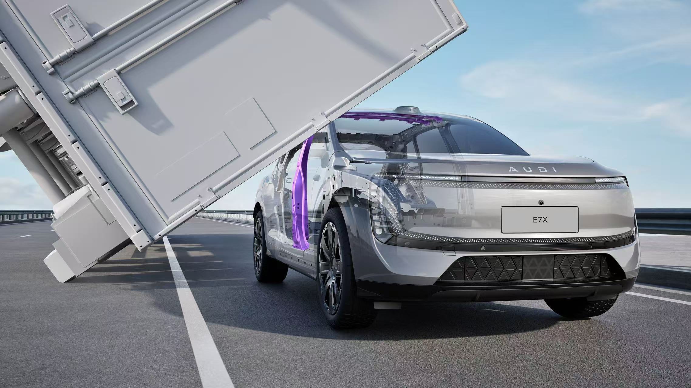 奥迪E7X媒体闭门沟通会泄密    奥迪今年这有点东西啊，前有跟小米互动，今天这