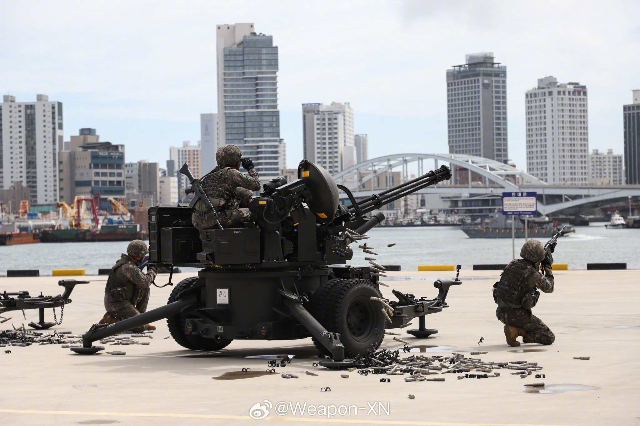 #兵器影像[超话]# 韩国陆军釜山港综合防御训练 ​​​