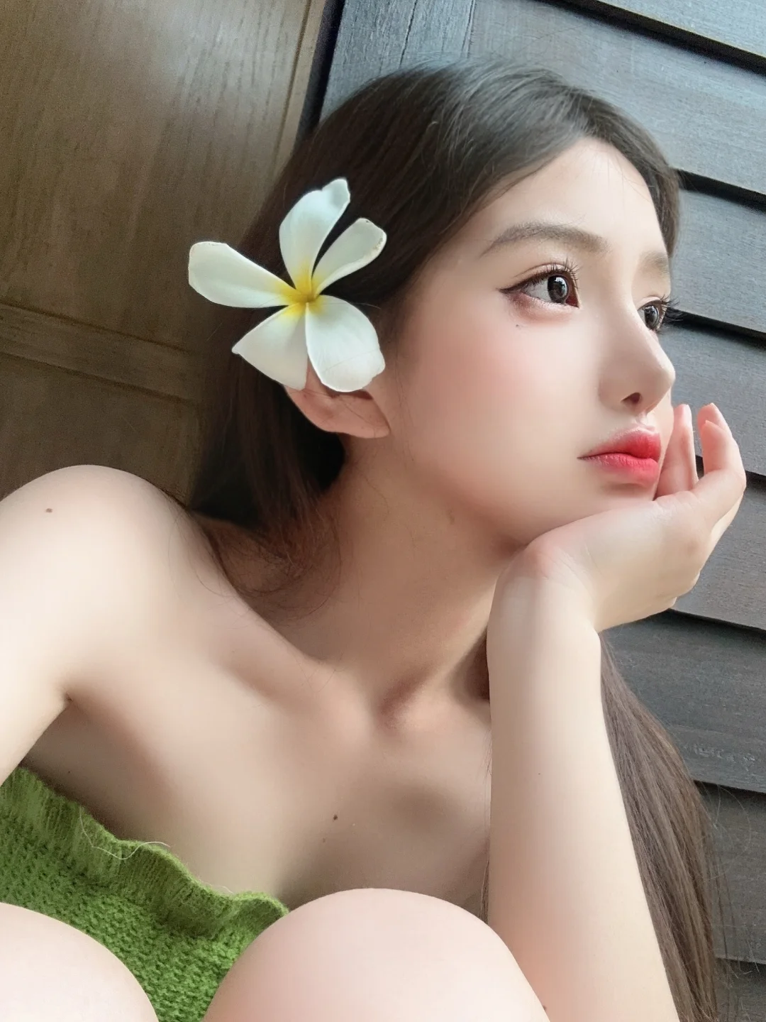 💚 这张照片，很有混血感