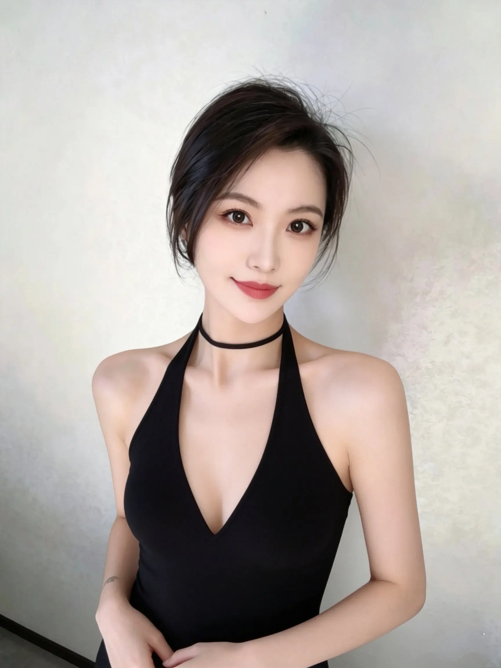 露背黑裙 御姐风穿搭 成熟女人穿搭