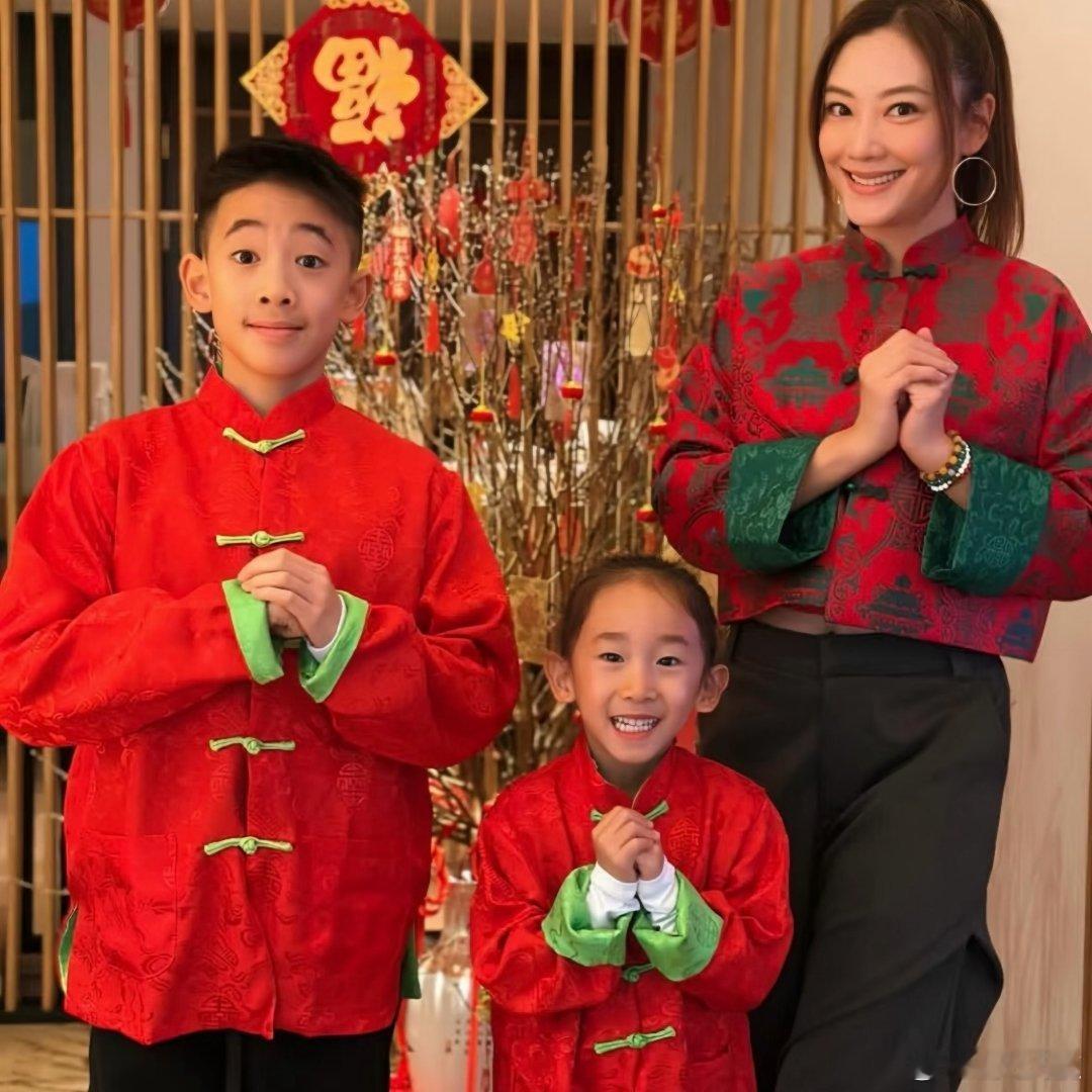 应采儿两个儿子近照  应采儿两个儿子拜年 🧨好运来，事事顺心皆如意；🧨祝福到