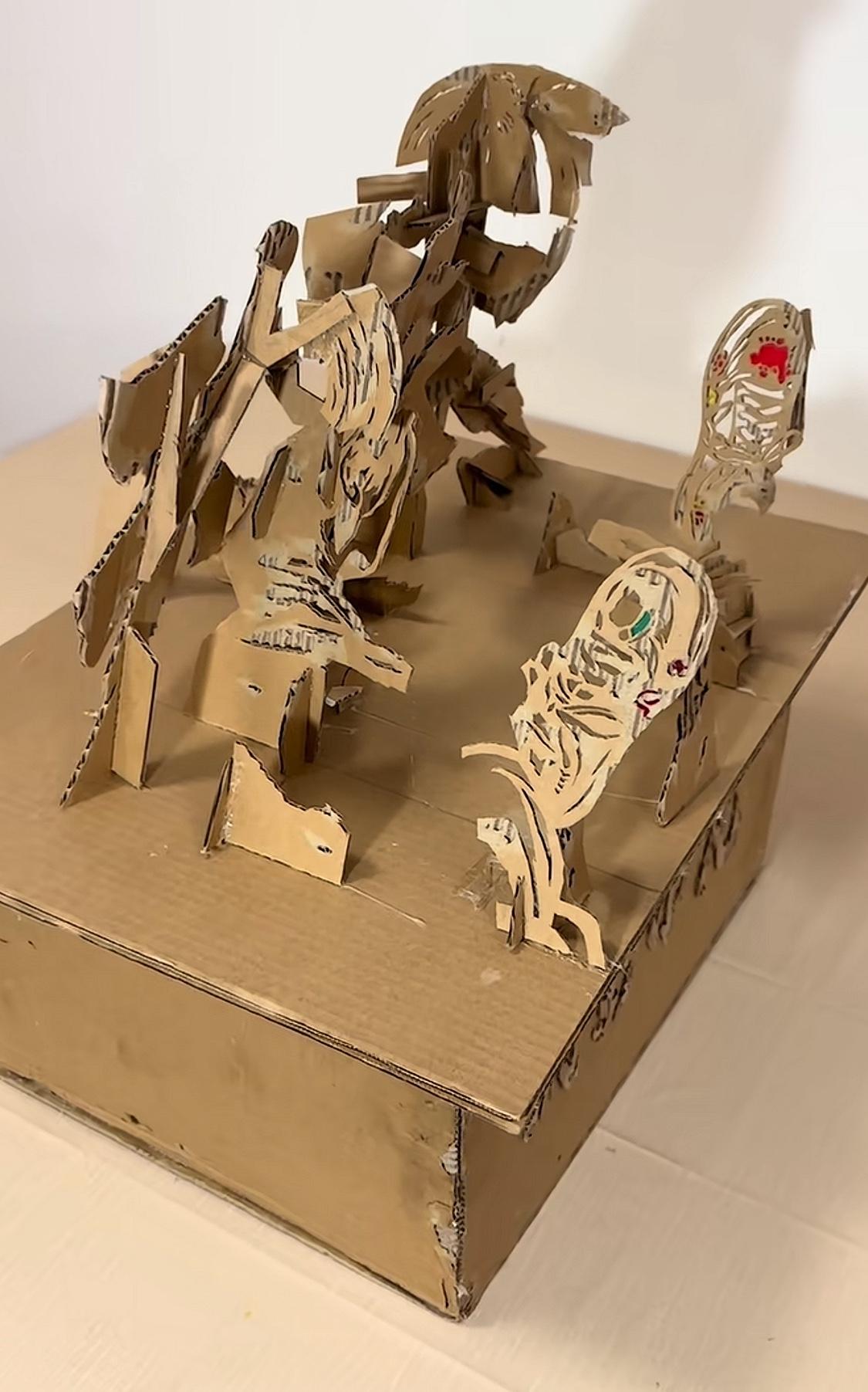 这个作品的艺术成分很高啊[呲牙]
有多高啊
三四层楼那么高
为什么影子还会有颜色