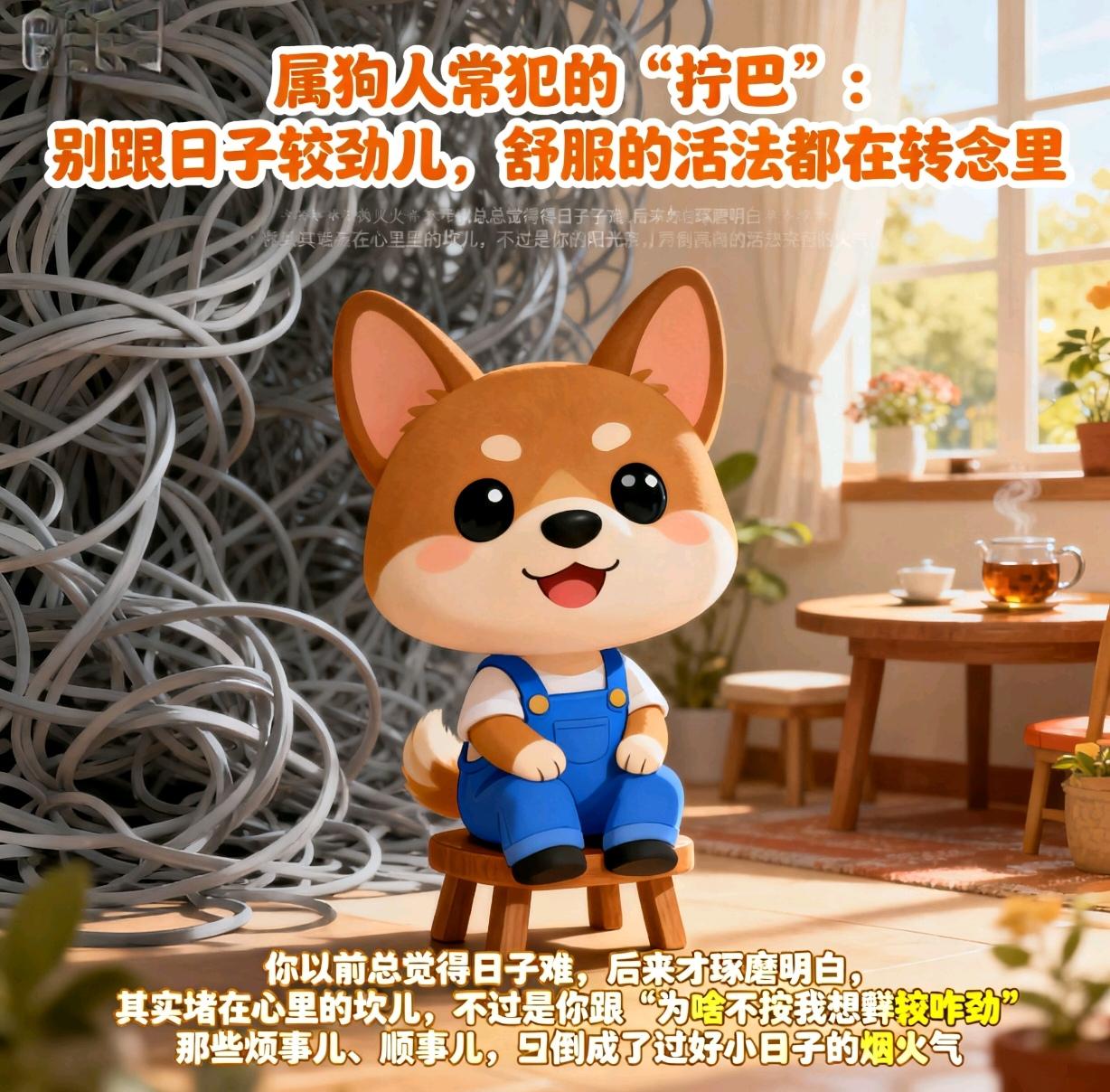 属狗人常犯的“拧巴”：
别跟日子较劲儿，
舒服的活法都在转念里
 
你以前总觉得