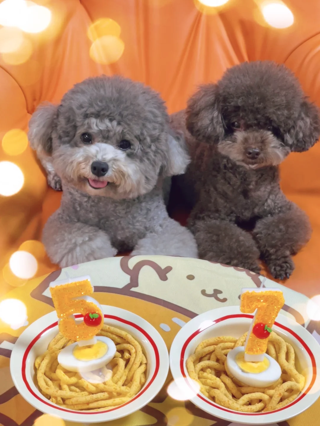 我的八月孖宝❤️祝我的丁冬生日快乐！