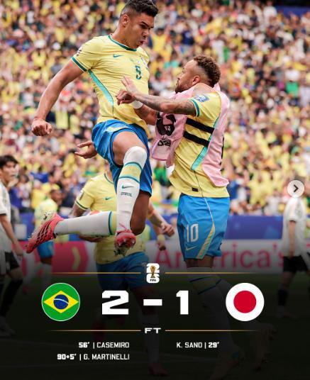 巴西绝杀巴西2比1日本世界杯 日本淘汰 巴西2比1逆转绝杀日本。日本连续第三届世