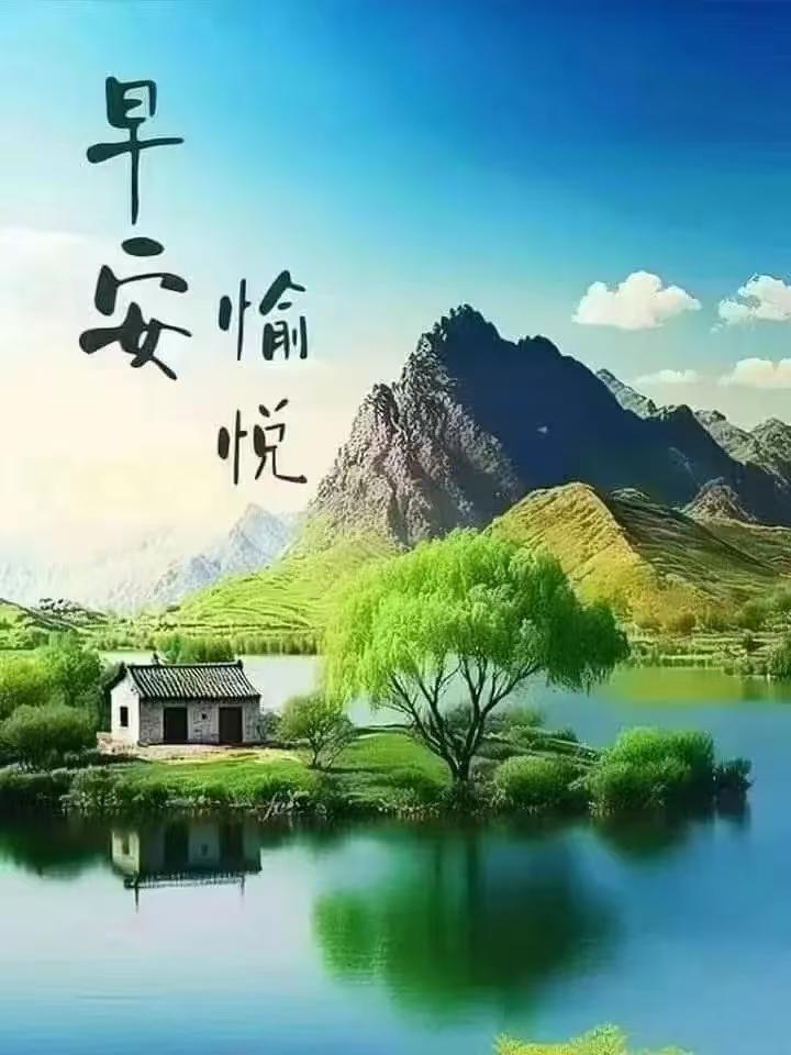 七绝 湖居春景
 
山如翠戟倚天轻，
柳卧清波映舍明。
一镜湖光融画里，
风牵草