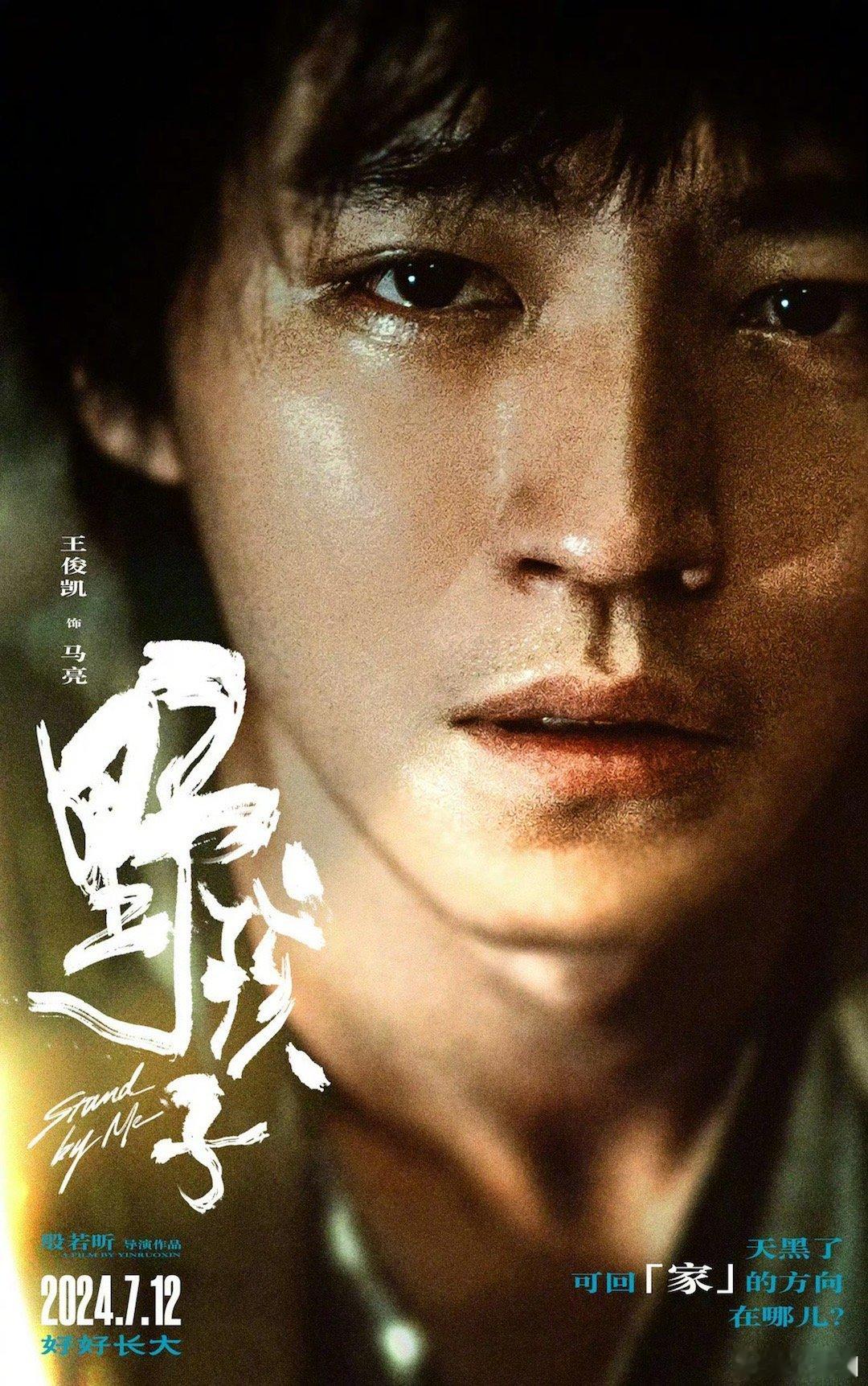 王俊凯电影《野孩子》怼脸海报，能get到表现力嘛～ ​​​