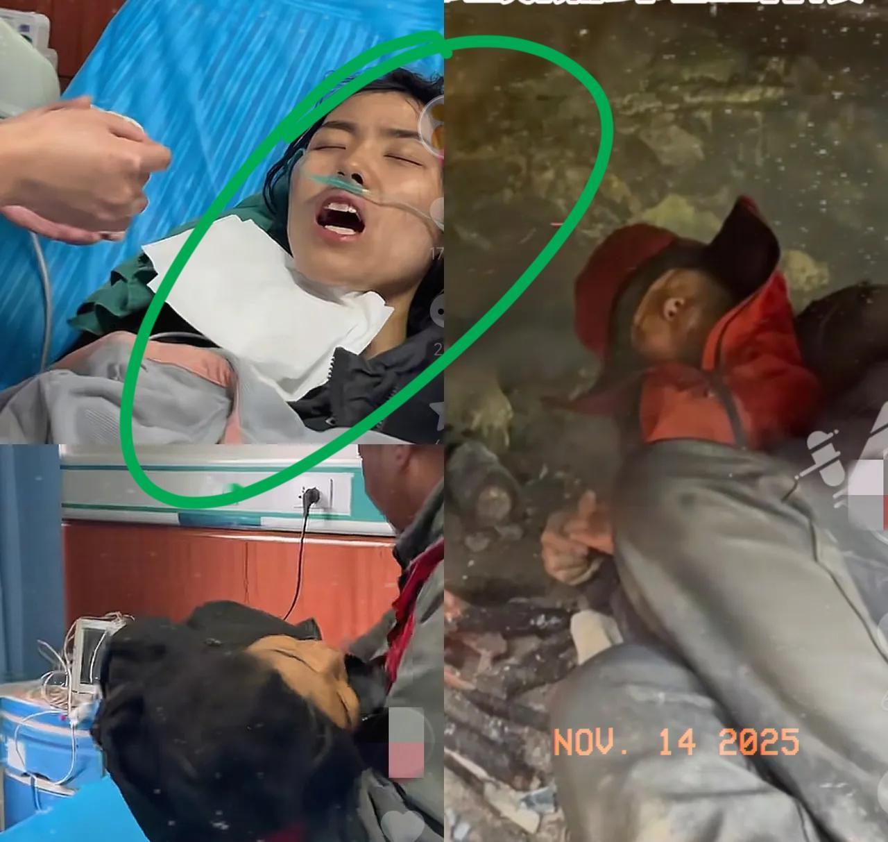 20万奖金，
真不是这么好拿的！
冷美人被抬下七星山后，在医院被
工作人员喂水，