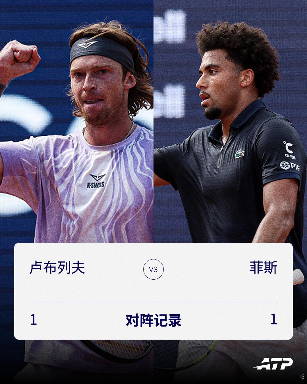 本周两站ATP500 赛事决赛对阵记录👇谁能在今晚捧起冠军奖杯呢？🤔网来不息