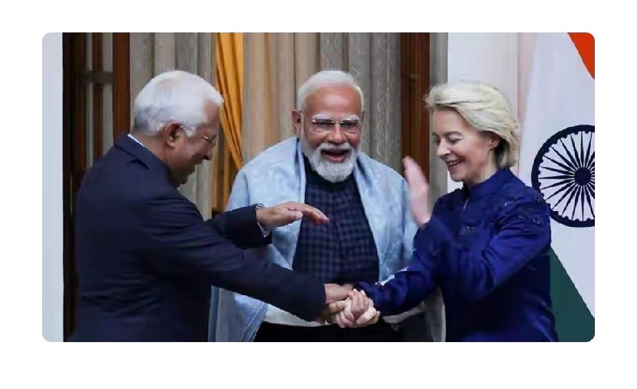 欧盟和印度在2026年1月达成自由贸易协定，冯德莱恩还指望印度像20年前的中国一