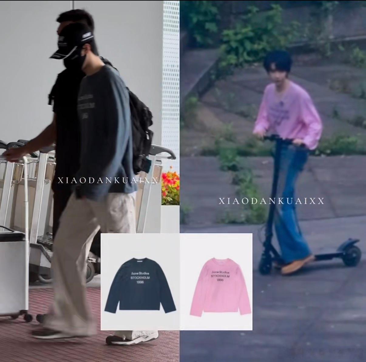tg：今天6穿的机场服和7之前节目里的是同款不同色啊！翔霖