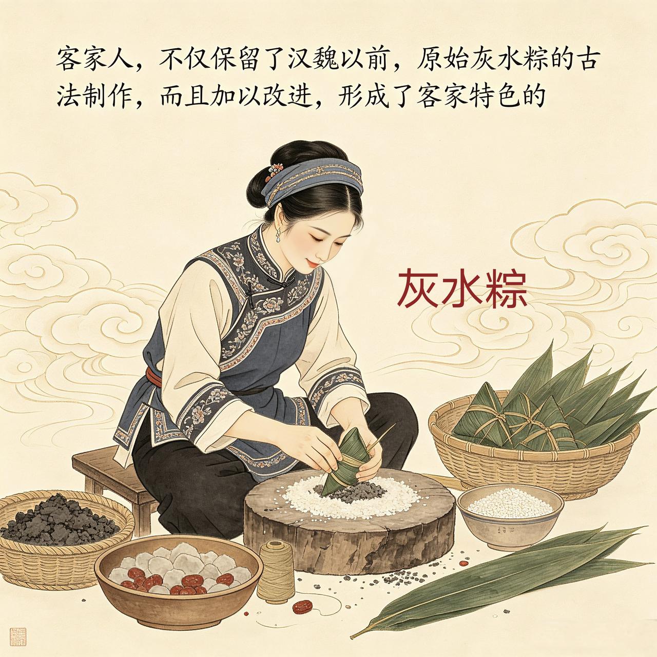 同为灰水粽，但客家灰水粽却能独树一帜，更为典型。客家灰水粽，为何与众不同？

客