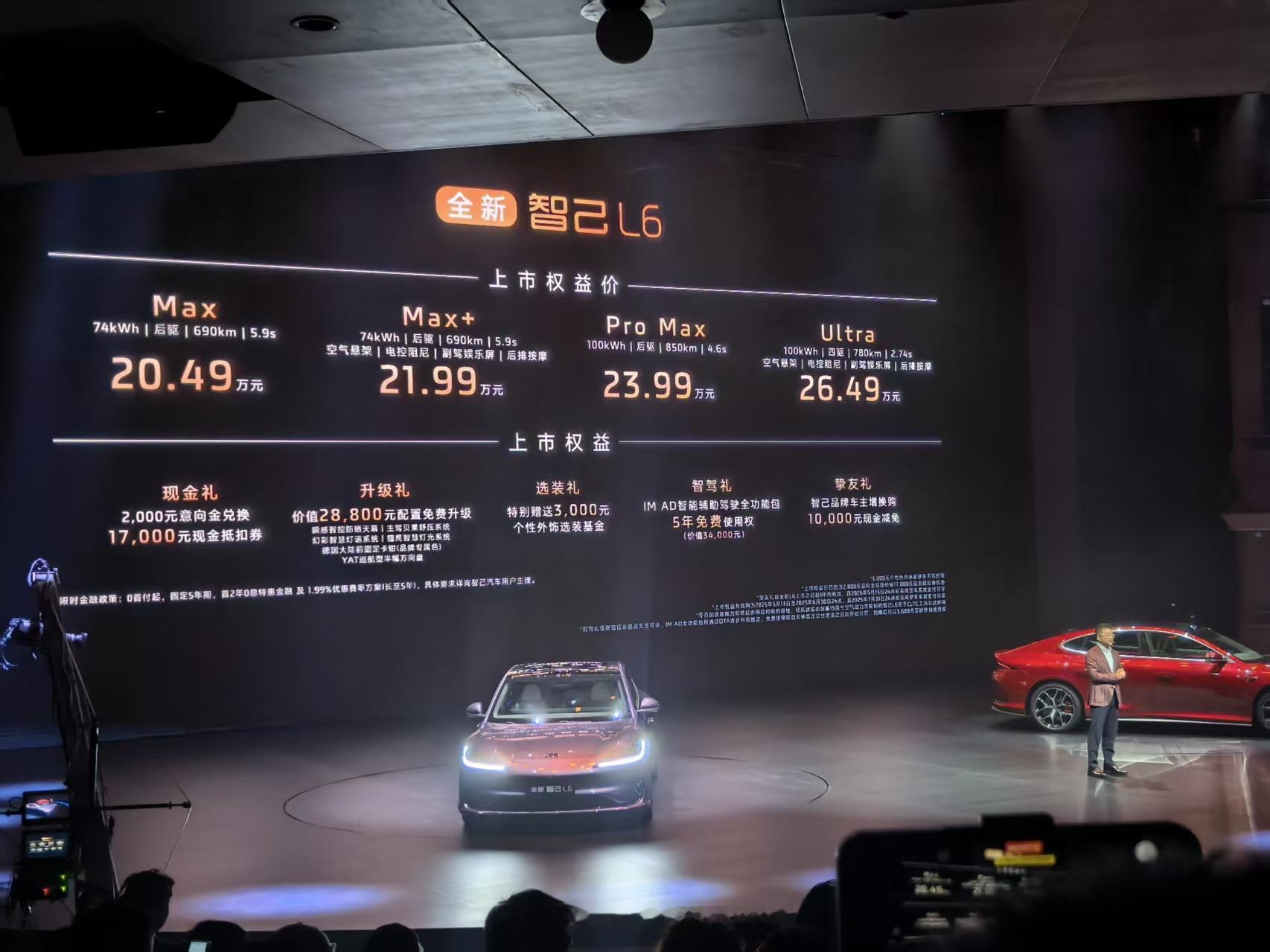 全新智己L6价格  刚刚，全新智己L6正式上市，新车共推出4款车型，限时权益价2