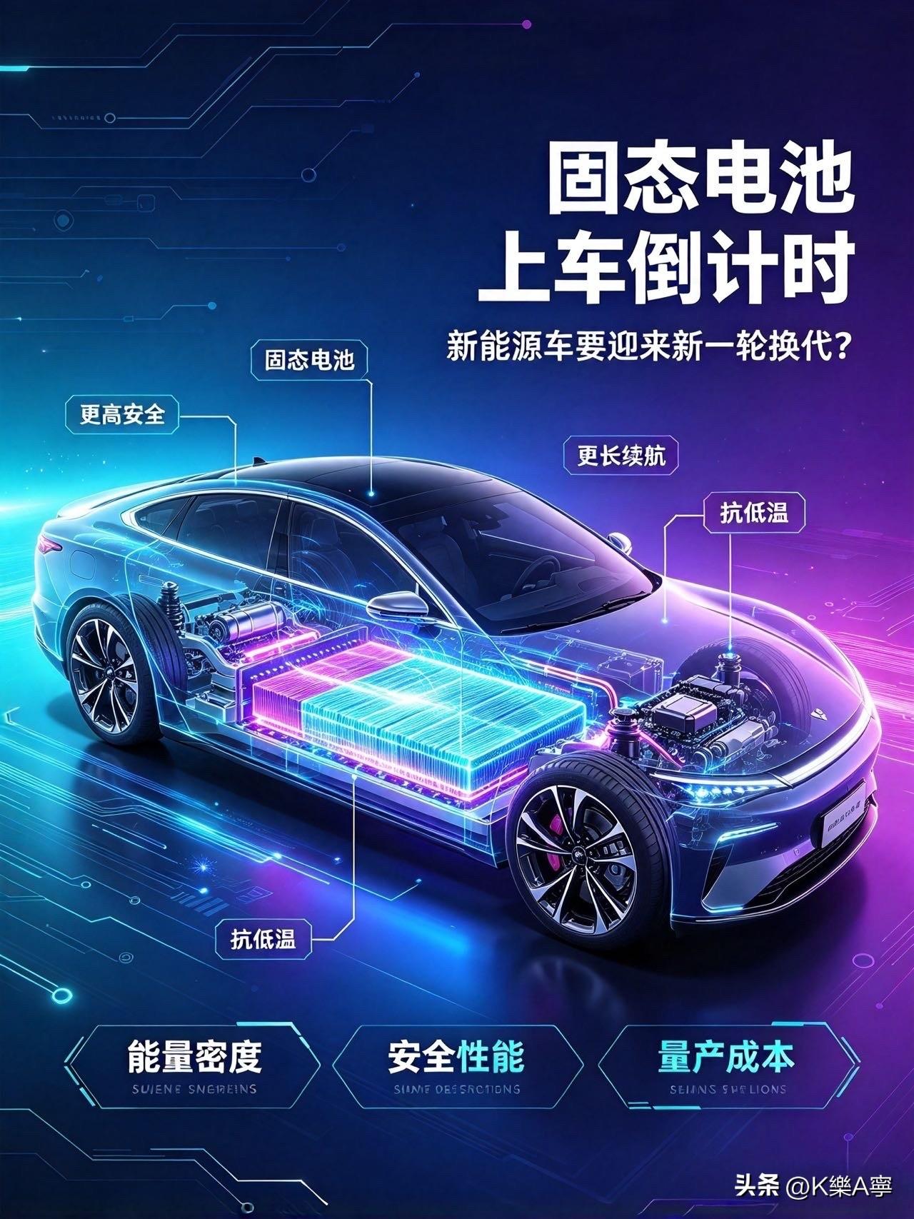 固态电池全面上车倒计时！新能源车要彻底大换代？
近期汽车圈最大的重磅消息，绝对是