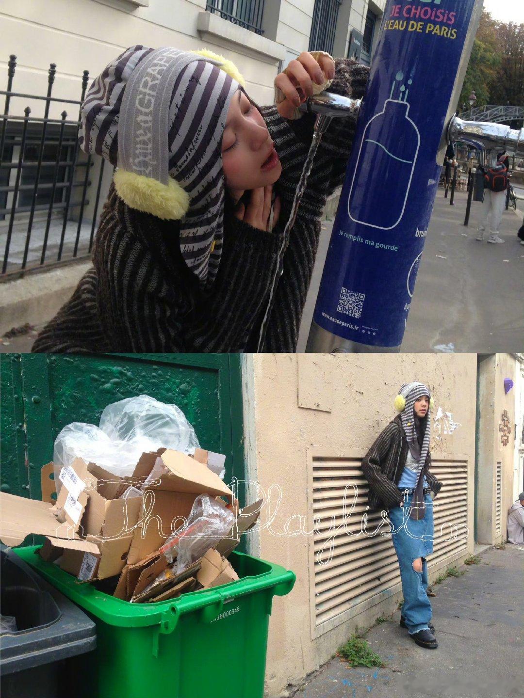 欧阳娜娜欧阳娜娜街边漫游九宫格欧阳娜娜街边漫游plog好好好鲜活的娜比，生命力有