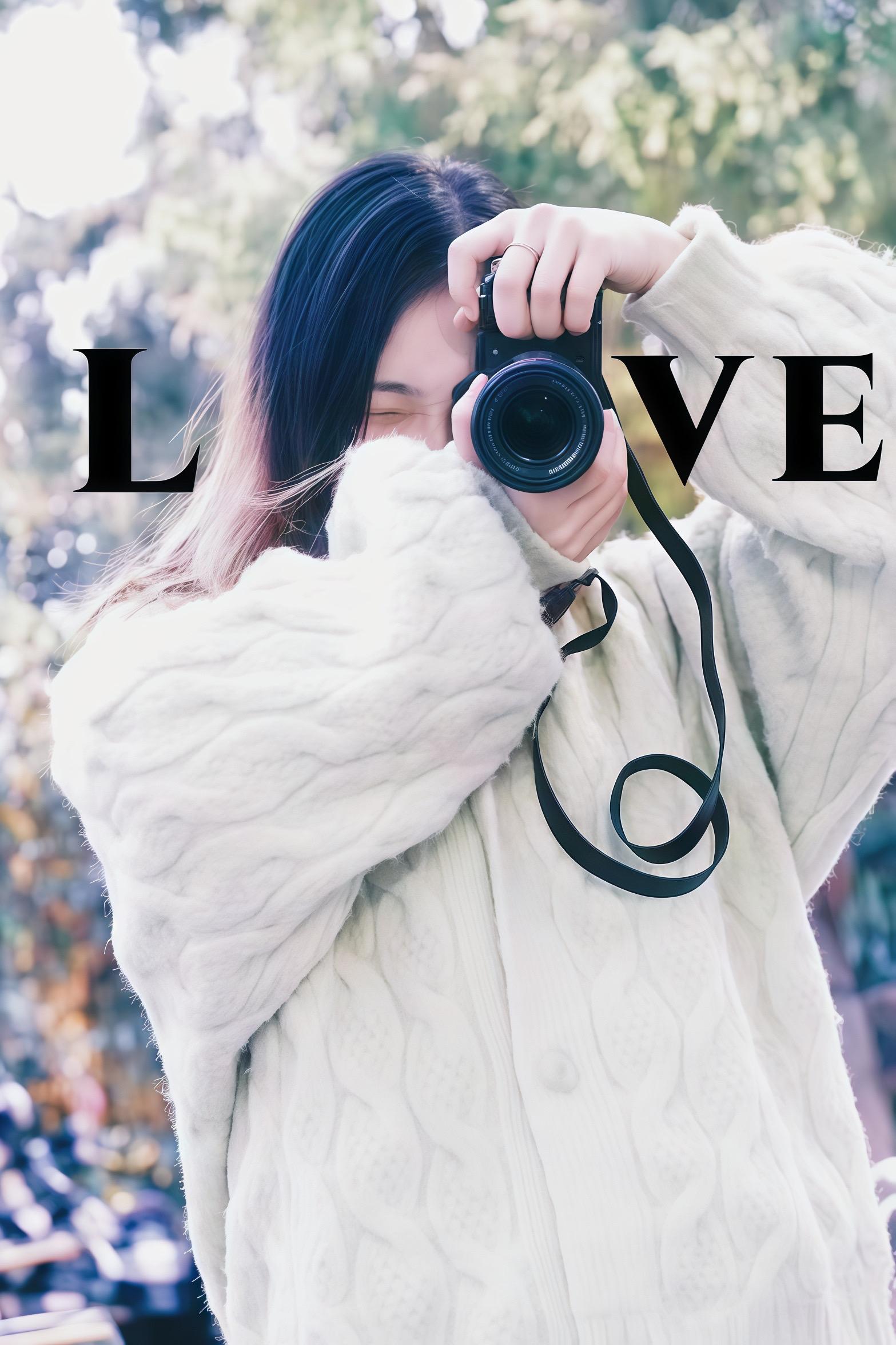 我的眼睛变成一部相机 用来记录爱 你是模特