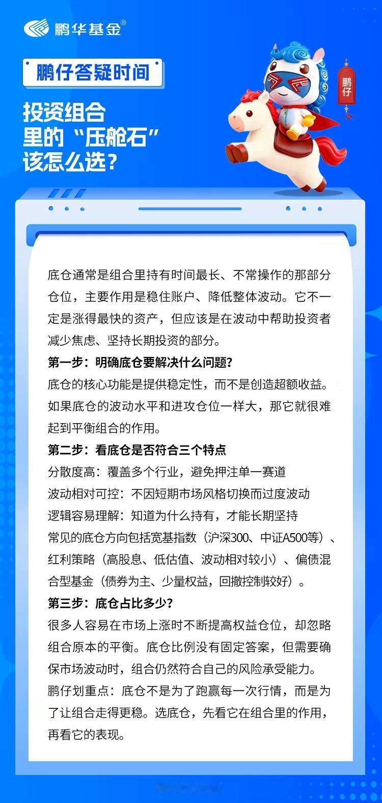 昨天聊了市场回调后的持仓体检，不少鹏友反馈：“检查完发现，组合里确实少了点‘扛得