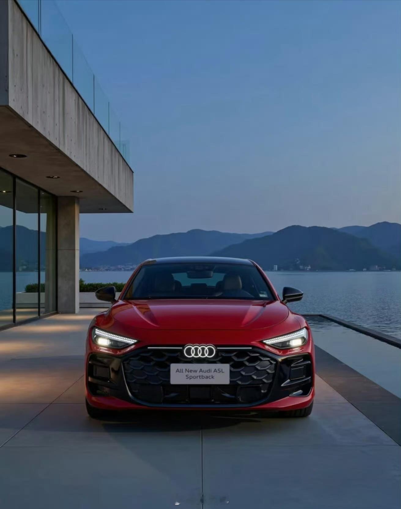 对比海外版奥迪A5，上汽奥迪A5L Sportback的车身长度和轴距分别加长了