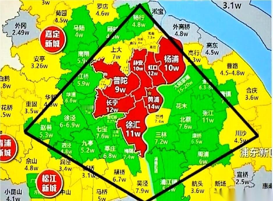 那张图刷屏了，上海一张楼市地图。
但我看，那哪是地图。
那是一张残酷的“人生结界