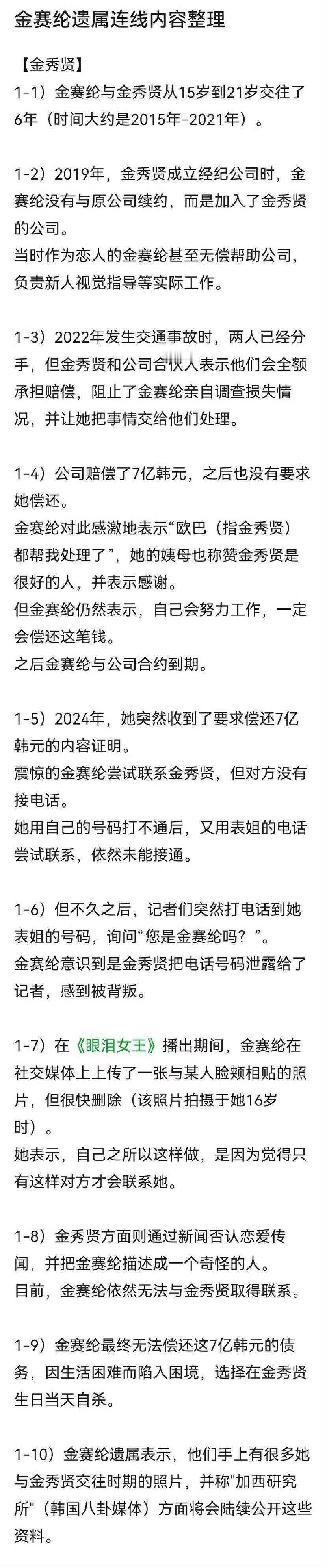 金秀贤方回应金秀贤，话剧导演，记者的内容汇总 ​​​