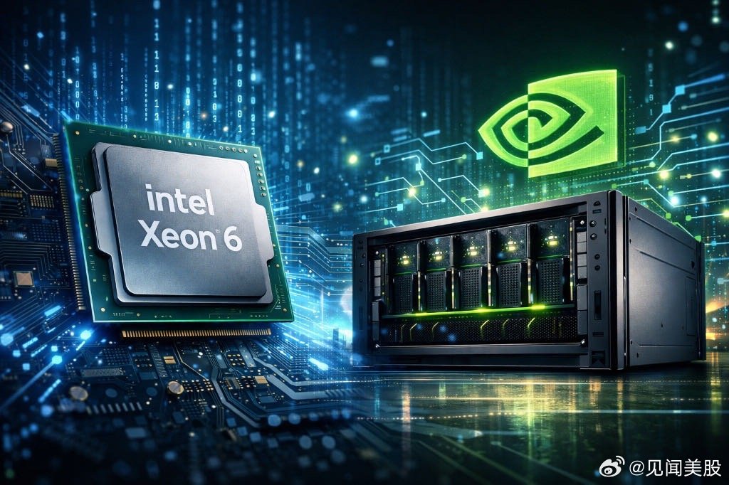 【Xeon 6将作为英伟达DGX Rubin主CPU，英特尔股价涨3.3%】英特